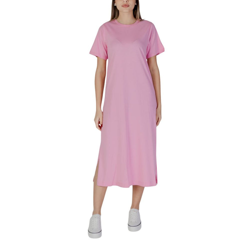 B.Young BYSMILAN Robe Midi Multicolore en Coton pour Femmes