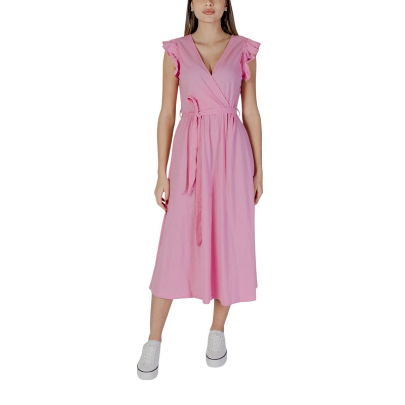 B.Young BYPAIGE Robe Longue Multicolore en Coton pour Femmes