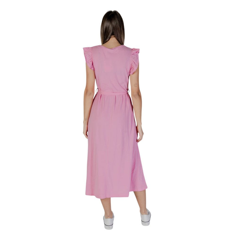 B.Young BYPAIGE Robe Longue Multicolore en Coton pour Femmes