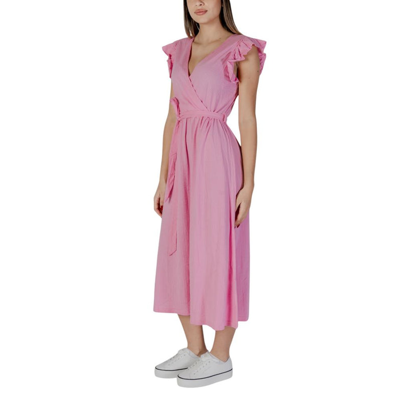 B.Young BYPAIGE Robe Longue Multicolore en Coton pour Femmes