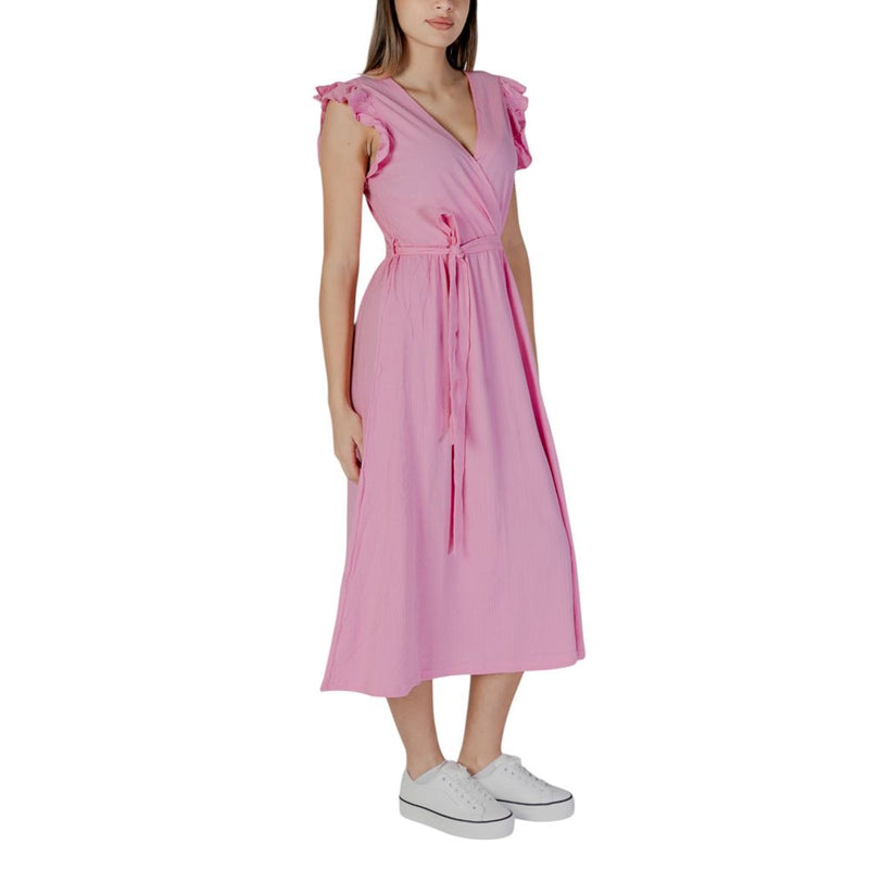 B.Young BYPAIGE Robe Longue Multicolore en Coton pour Femmes