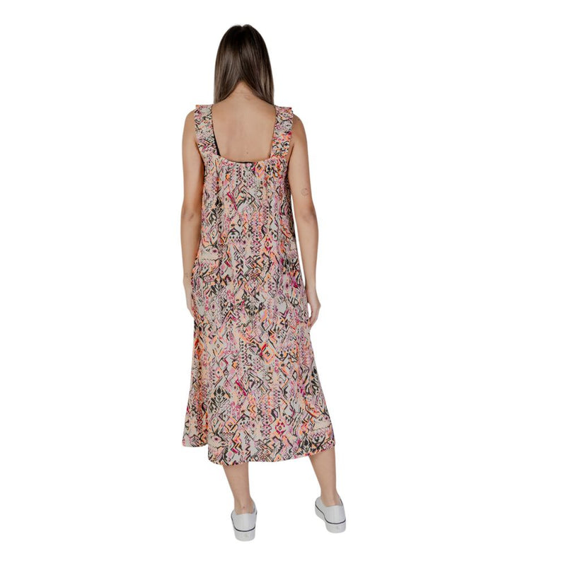 B.Young BYGANA LONG Robe Multicolore en Coton pour Femmes