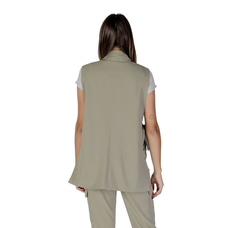 B.Young BYDANTA LO Gilet Vert en Polyester pour Femmes