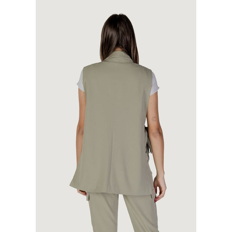 B.Young BYDANTA LO Gilet Vert en Polyester pour Femmes