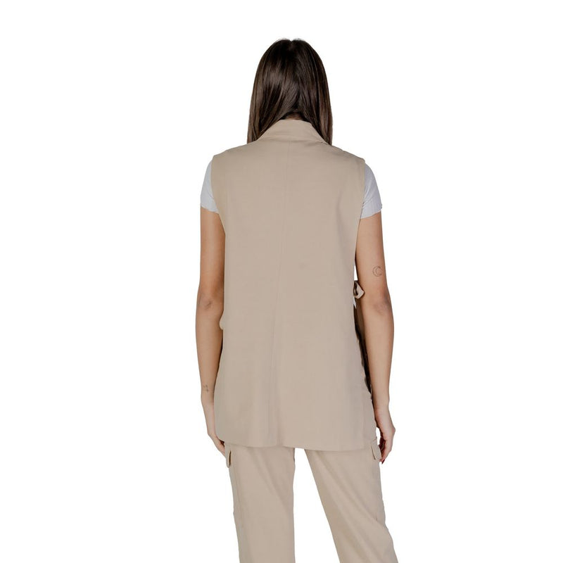 B.Young BYDANTA LO Beige Waistcoat for Women