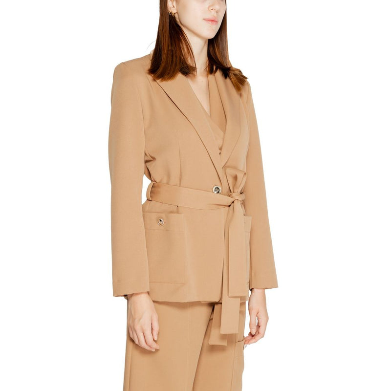 Rinascimento Beige Polyester Blazer - CFC0119871003