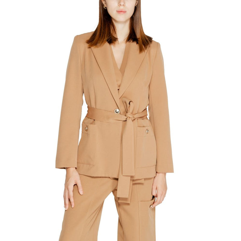 Rinascimento Beige Polyester Blazer - CFC0119871003