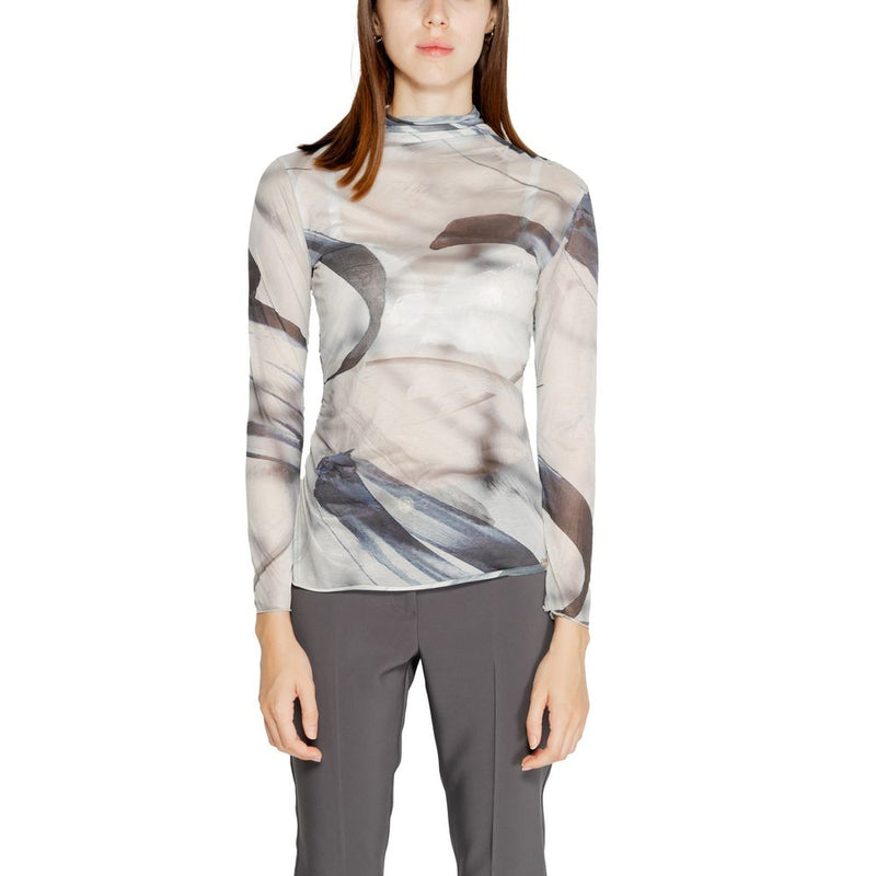 Rinascimento CFC0119862003 Gray Long Sleeve Women's T-Shirt
