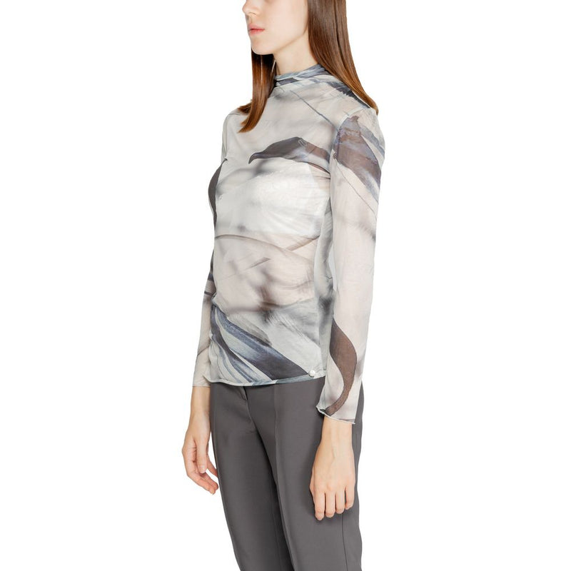 Rinascimento CFC0119862003 Gray Long Sleeve Women's T-Shirt