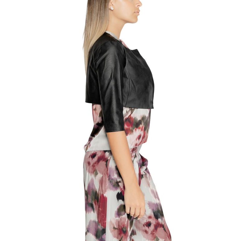 Rinascimento Black Polyethylene Cardigan - Elegant Bolero