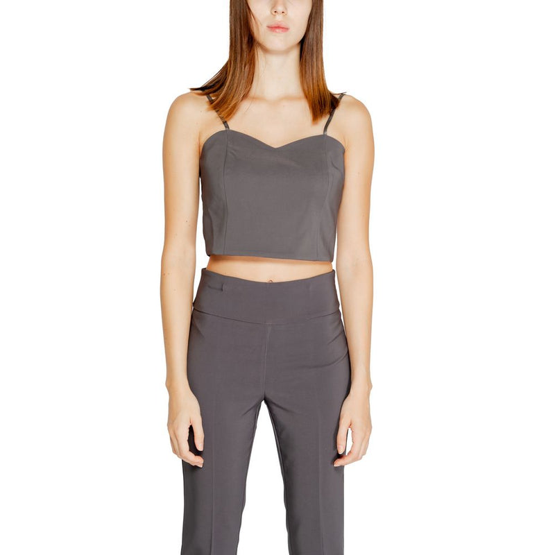 Rinascimento Gray Polyester Top - CFC0120019003