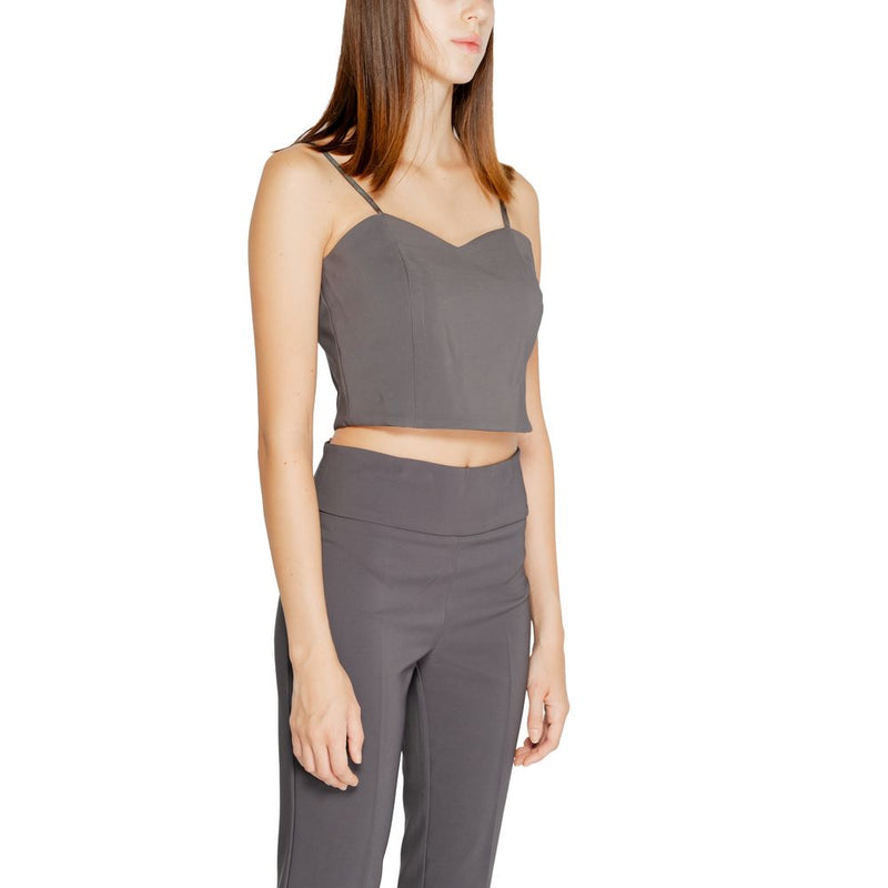 Rinascimento Gray Polyester Top - CFC0120019003
