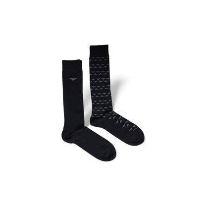 Chaussette en coton noir Emporio Armani