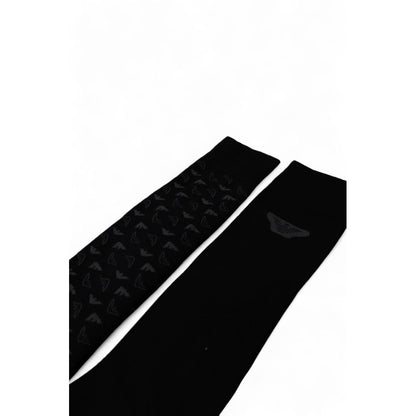 Chaussette en coton noir Emporio Armani