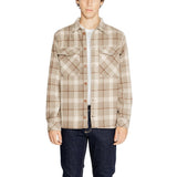 Chemise en polyester beige Hamaki-Ho