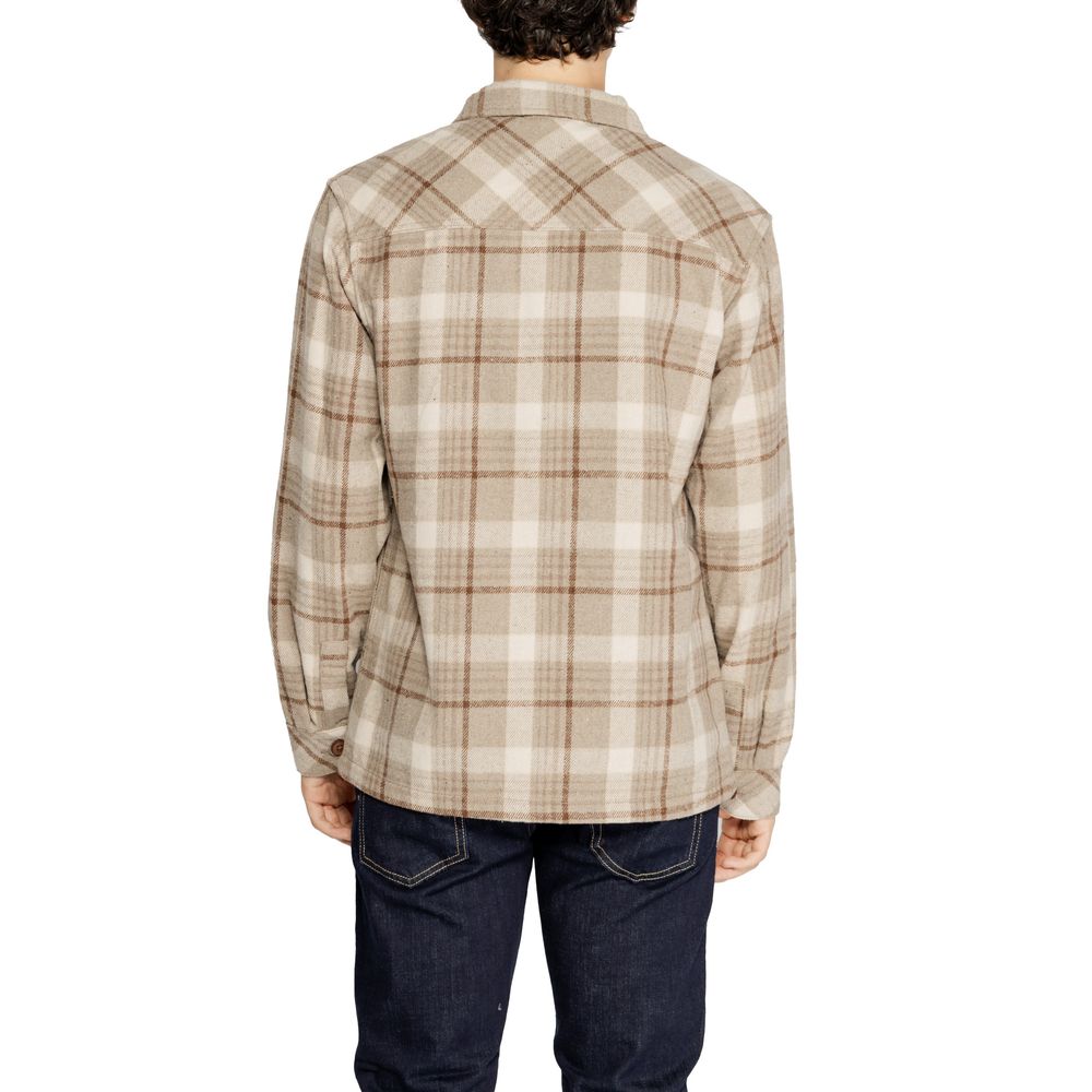 Chemise en polyester beige Hamaki-Ho