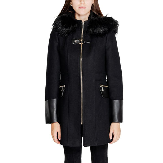 Manteau en laine noire Morgan De Toi