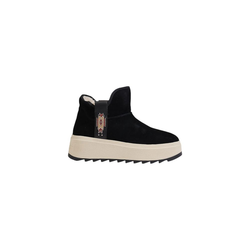 ASH MASK Bottines en Suède Noire pour Femmes