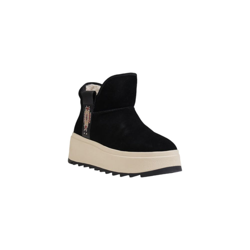 ASH MASK Bottines en Suède Noire pour Femmes