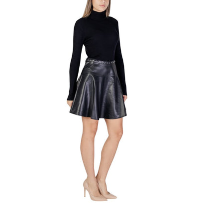 Morgan De Toi Black Viscose Midi