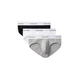 Calvin Klein Underwear Gray Cotton HIP BRIEF 3-Pack for Men