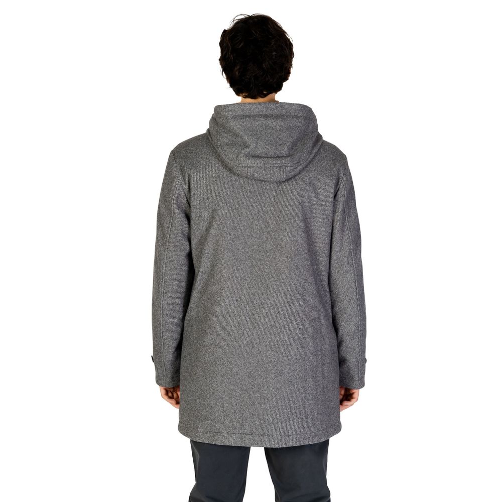 Manteau en polyester gris Hamaki-Ho