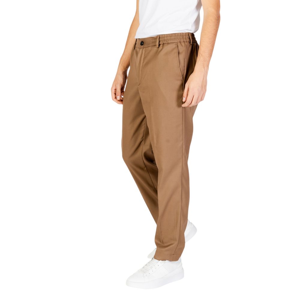 Pantalon en polyester beige Hamaki-Ho