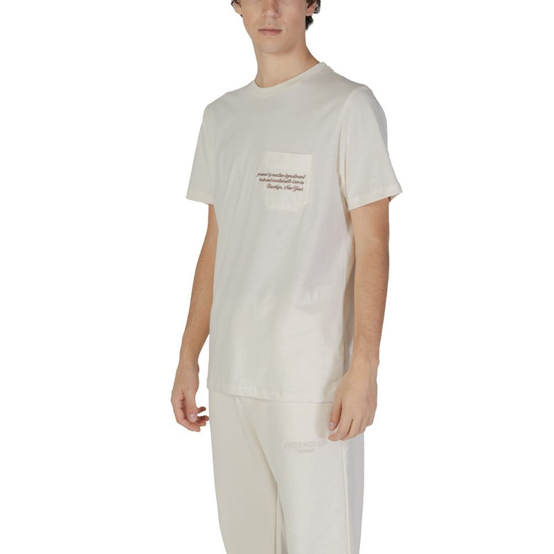 Underclub T-Shirt Crème en Coton Modèle 24IUC80131 pour Hommes