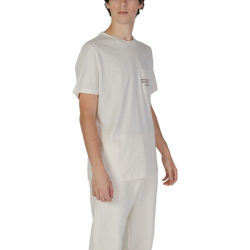 Underclub T-Shirt Crème en Coton Modèle 24IUC80131 pour Hommes