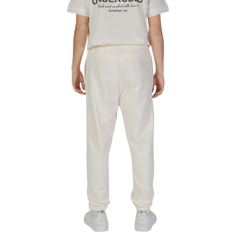 Pantalon de jogging de sport en coton crème Underclub
