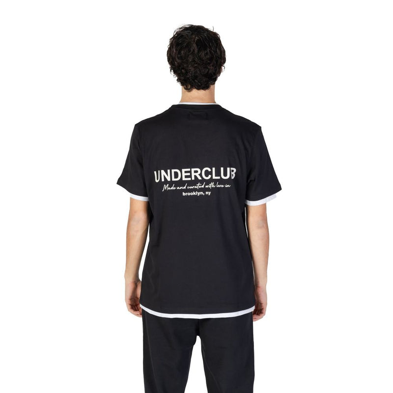 Underclub Black Cotton T-Shirt for Men - Stylish Comfort