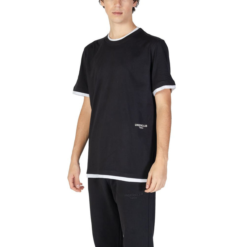 Underclub Black Cotton T-Shirt for Men - Stylish Comfort