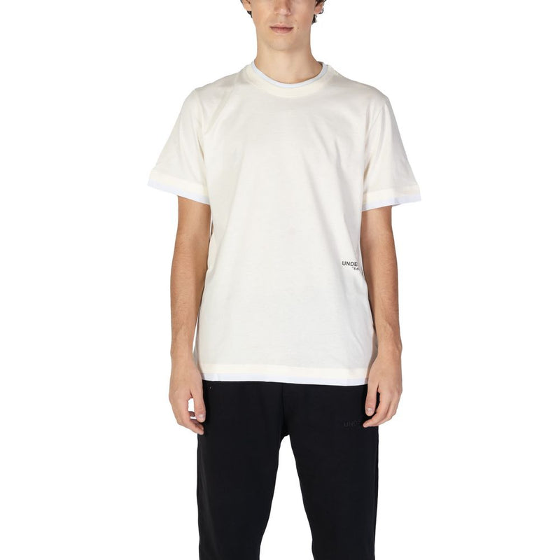 Underclub Cream Cotton T-Shirt for Men - 24IUC80147