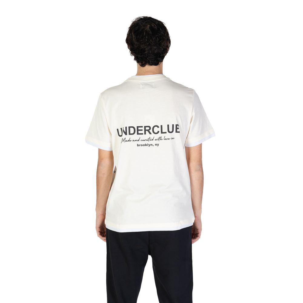 Underclub Cream Cotton T-Shirt for Men - 24IUC80147