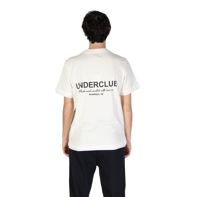 Underclub Cream Cotton T-Shirt for Men - 24IUC80147