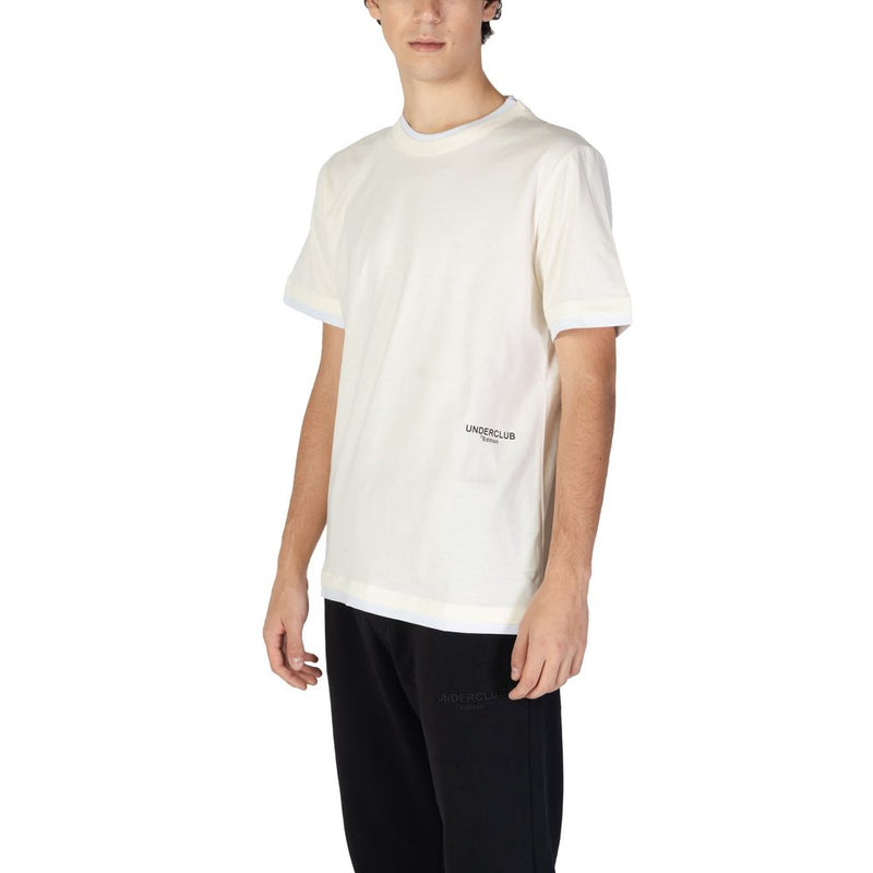 Underclub Cream Cotton T-Shirt for Men - 24IUC80147