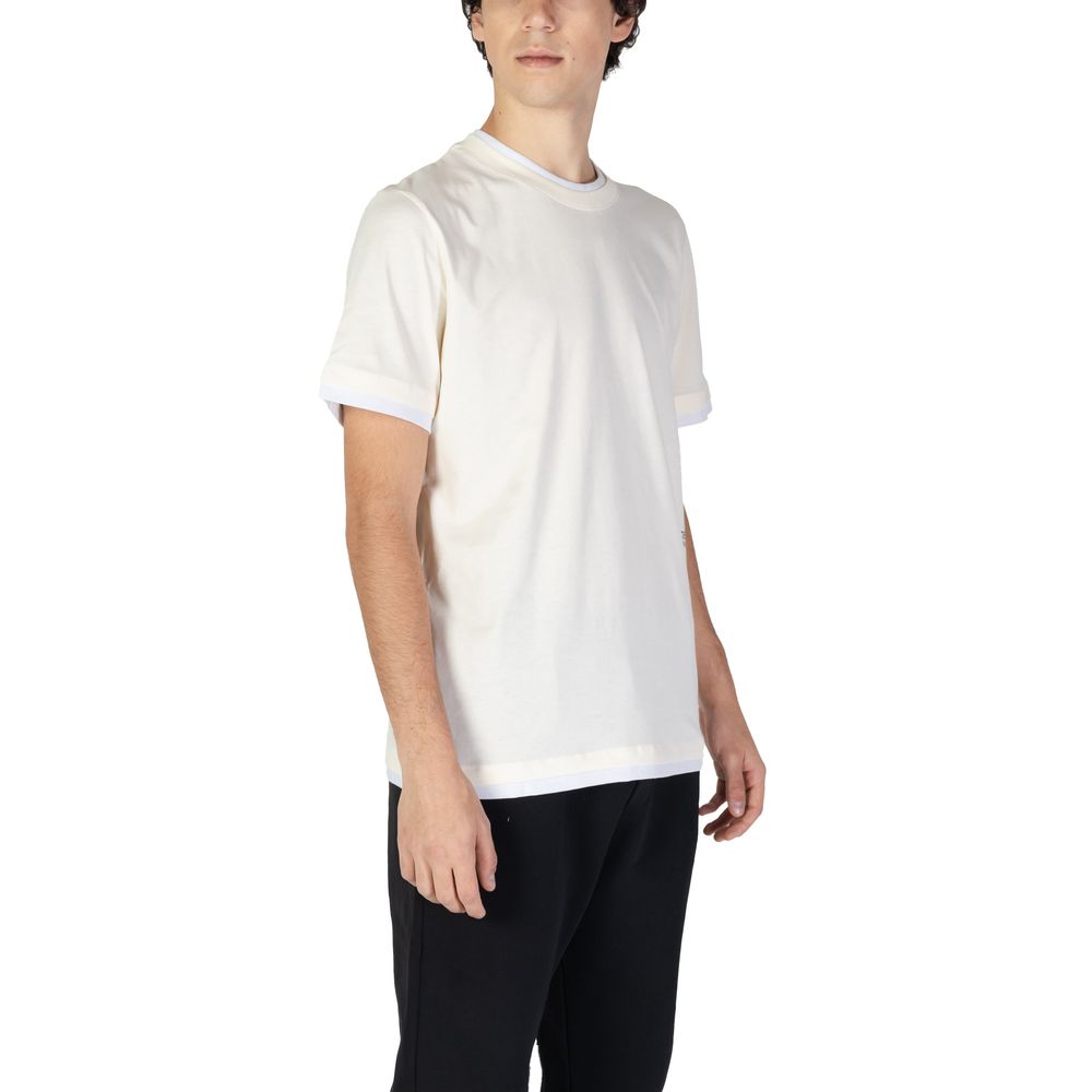 Underclub Cream Cotton T-Shirt for Men - 24IUC80147