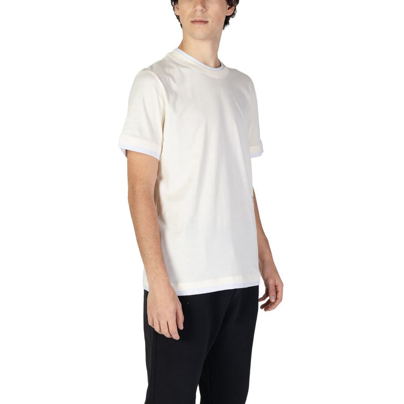 Underclub Cream Cotton T-Shirt for Men - 24IUC80147