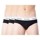 Calvin Klein Underwear Black Cotton Hip Briefs - 3 Pack