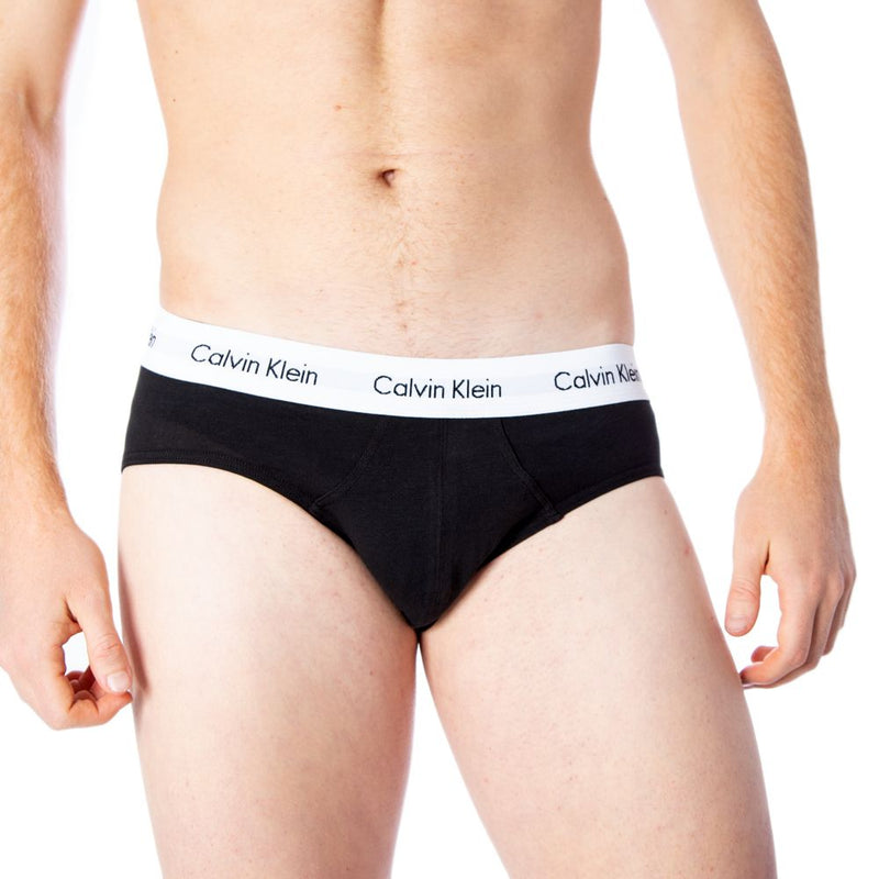 Calvin Klein Underwear Black Cotton Hip Briefs - 3 Pack
