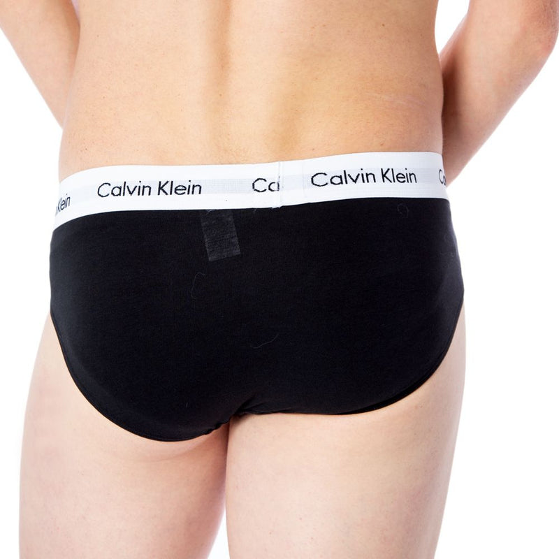 Calvin Klein Underwear Black Cotton Hip Briefs - 3 Pack