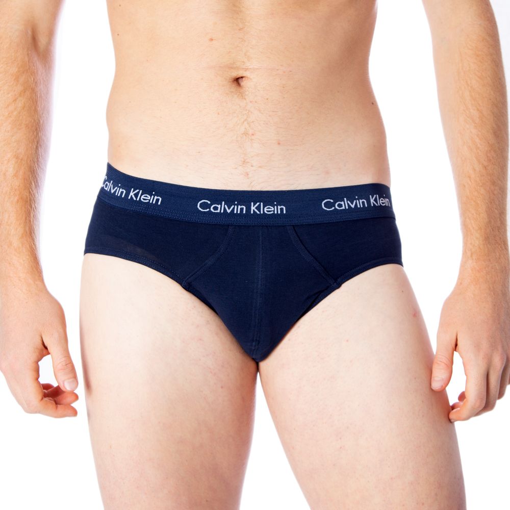 Calvin Klein Underwear Blue Cotton Hip Briefs U2661G