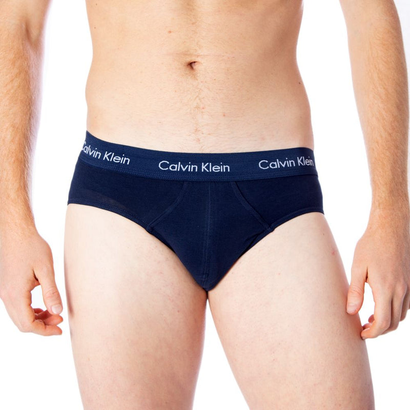 Calvin Klein Underwear Blue Cotton Hip Briefs U2661G