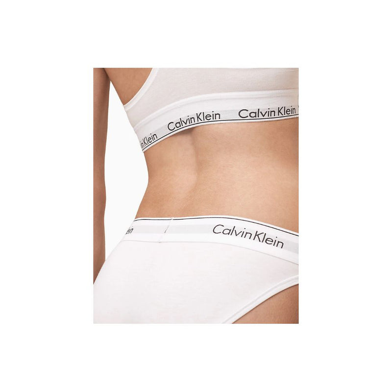 Calvin Klein Underwear White Cotton Bikini Panty - F3787E