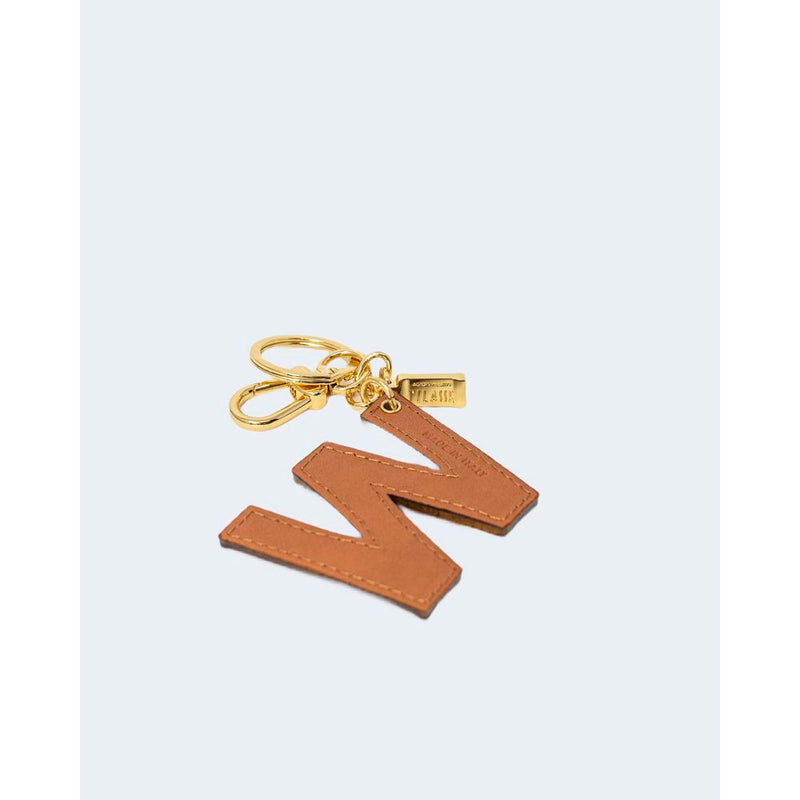Alviero Martini Prima Classe Porte-clés en Cuir Beige