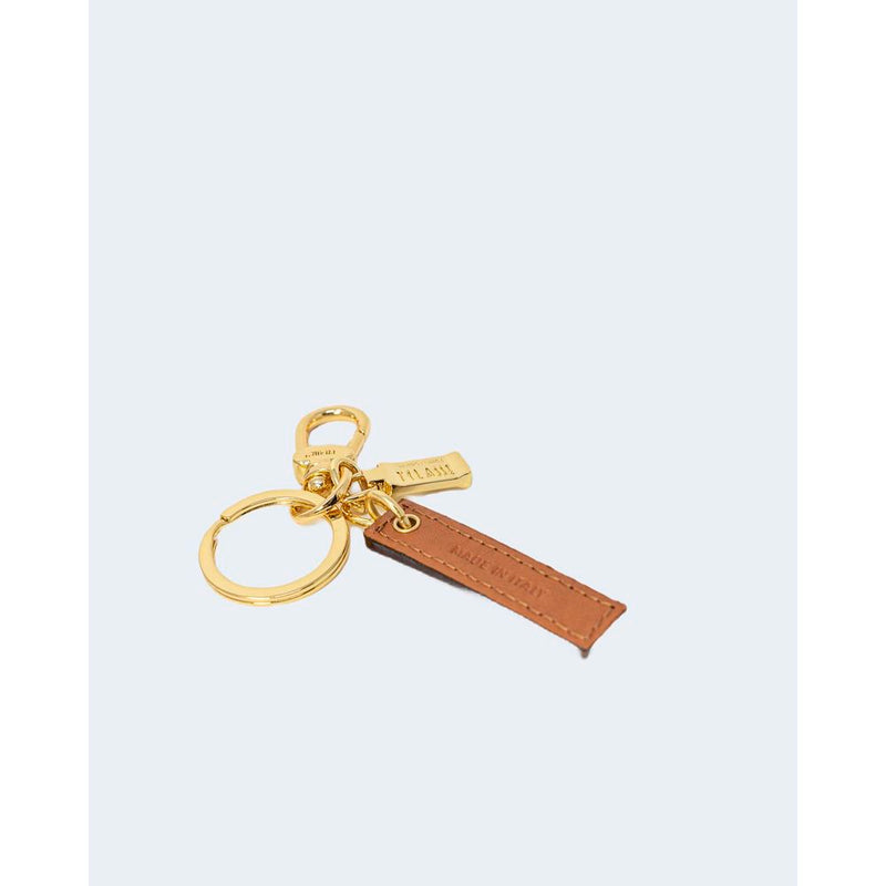 Alviero Martini Prima Classe Porte-Clés en Cuir Beige - Accessoire Élégant