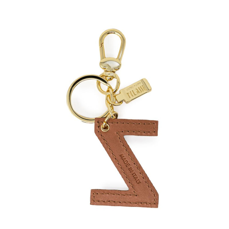 Alviero Martini Prima Classe Porte-Clés en Cuir Beige - Accessoire Élégant