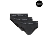 Calvin Klein Underwear Black Elastane Hip Briefs - 3 Pack