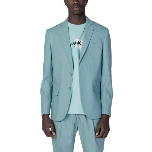 Antony Morato groene Tencel blazer