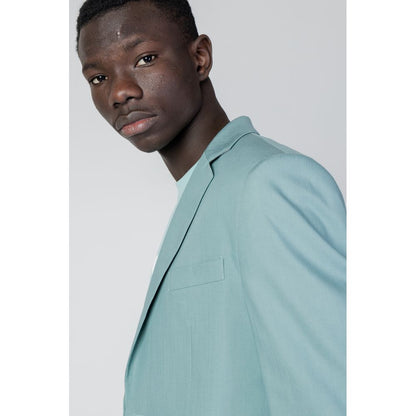 Antony Morato groene Tencel blazer